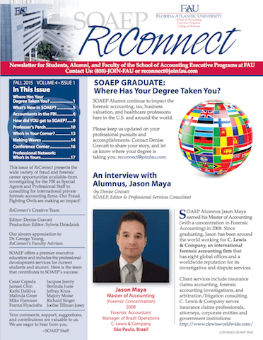 Announcing FALL 2015 Issue of ReConnect